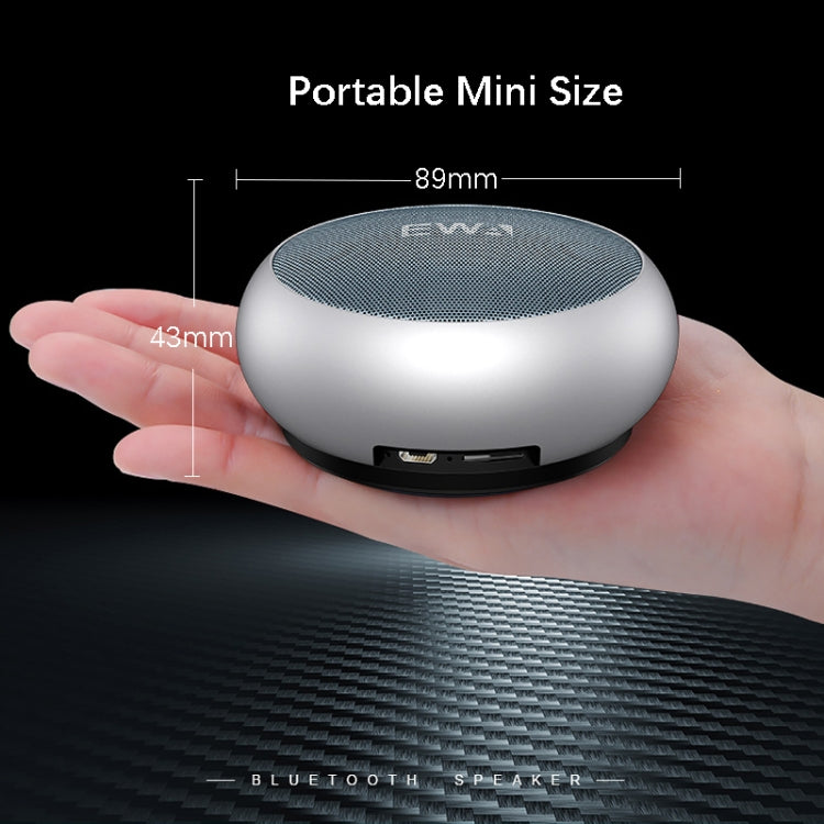 EWA A110 IPX5 Waterproof Portable Mini Metal Wireless Bluetooth Speaker Supports 3.5mm Audio & 32GB TF Card & Calls(Black) - Mini Speaker by EWA | Online Shopping South Africa | PMC TechLife | Buy Now Pay Later Mobicred