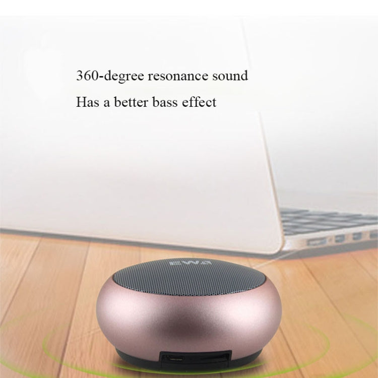 EWA A110 IPX5 Waterproof Portable Mini Metal Wireless Bluetooth Speaker Supports 3.5mm Audio & 32GB TF Card & Calls(Black) - Mini Speaker by EWA | Online Shopping South Africa | PMC TechLife | Buy Now Pay Later Mobicred