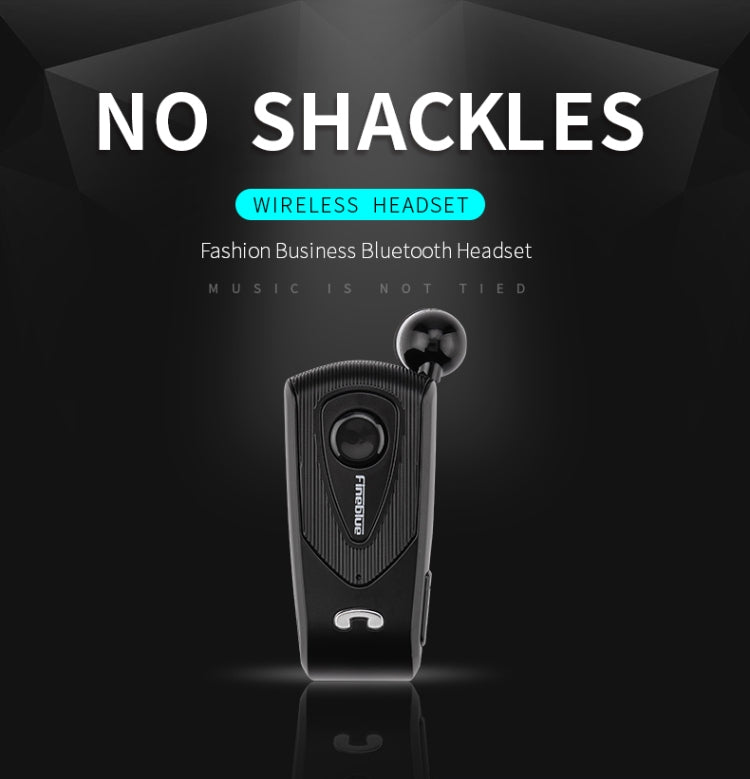 Fineblue F930 CSR4.1 Retractable Cable Caller Vibration Reminder Anti-theft Bluetooth Headset - Bluetooth Earphone by Fineblue | Online Shopping South Africa | PMC TechLife | Buy Now Pay Later Mobicred