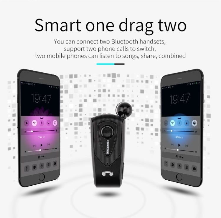 Fineblue F930 CSR4.1 Retractable Cable Caller Vibration Reminder Anti-theft Bluetooth Headset - Bluetooth Earphone by Fineblue | Online Shopping South Africa | PMC TechLife | Buy Now Pay Later Mobicred