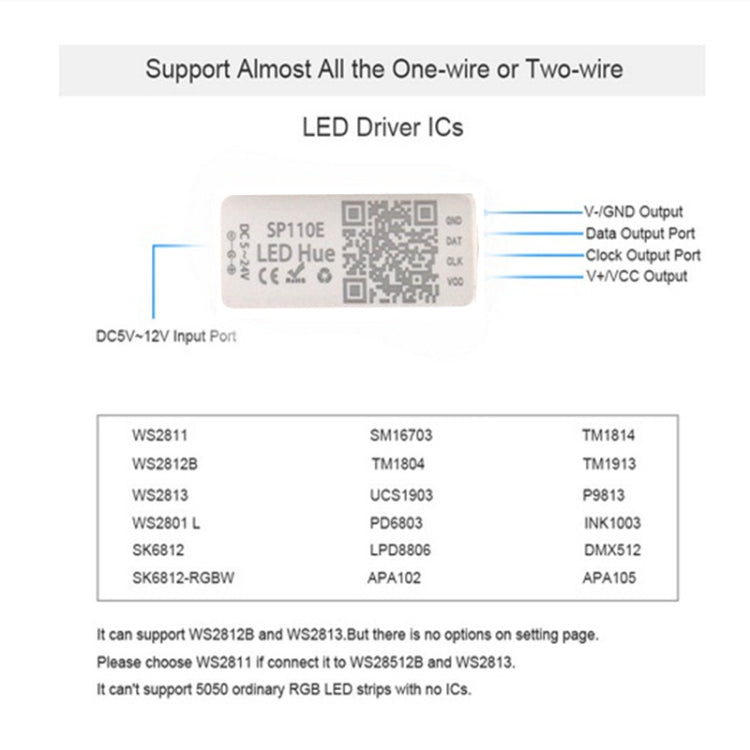 SP110E Bluetooth Pixel light Controller WS2811 WS2812B ws2812 dimmer SK6812 RGB RGBW APA102 WS2801 pixels Led Strip IOS Android - LED Controller by PMC TechLife | Online Shopping South Africa | PMC TechLife | Buy Now Pay Later Mobicred