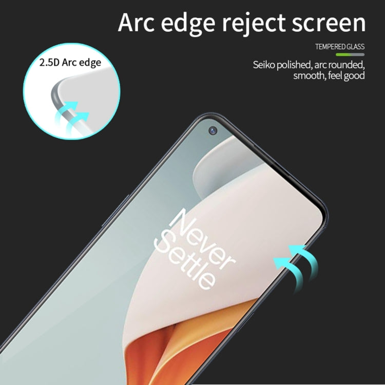 For OnePlus Nord N100 PINWUYO 9H 2.5D Full Screen Tempered Glass Film(Black) - OnePlus Tempered Glass by PINWUYO | Online Shopping South Africa | PMC TechLife | Buy Now Pay Later Mobicred