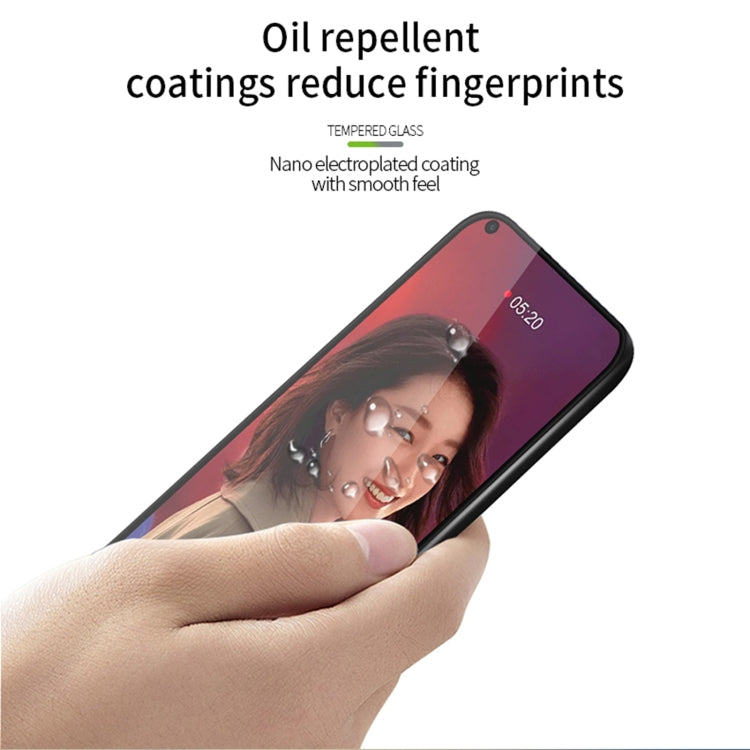 For OPPO Reno5 PINWUYO 9H 3D Curved Full Screen Explosion-proof Tempered Glass Film(Black) - OPPO Tempered Glass by PINWUYO | Online Shopping South Africa | PMC TechLife | Buy Now Pay Later Mobicred
