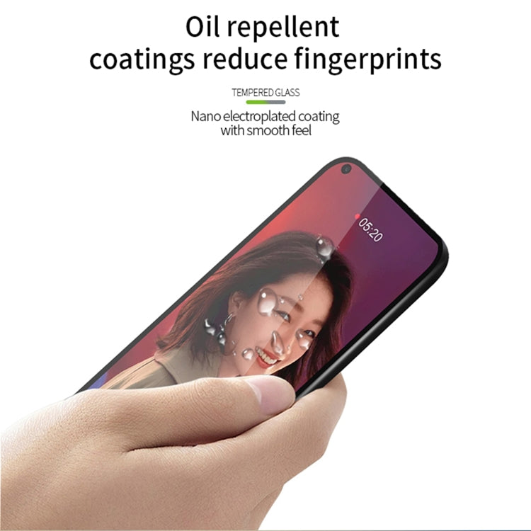 For OPPO Reno5 PINWUYO 9H 2.5D Full Screen Tempered Glass Film(Black) - OPPO Tempered Glass by PINWUYO | Online Shopping South Africa | PMC TechLife | Buy Now Pay Later Mobicred