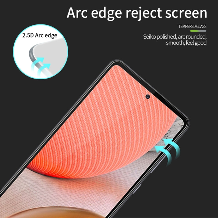 For Samsung Galaxy A72 PINWUYO 9H 2.5D Full Screen Tempered Glass Film(Black) - Galaxy Tempered Glass by PINWUYO | Online Shopping South Africa | PMC TechLife | Buy Now Pay Later Mobicred