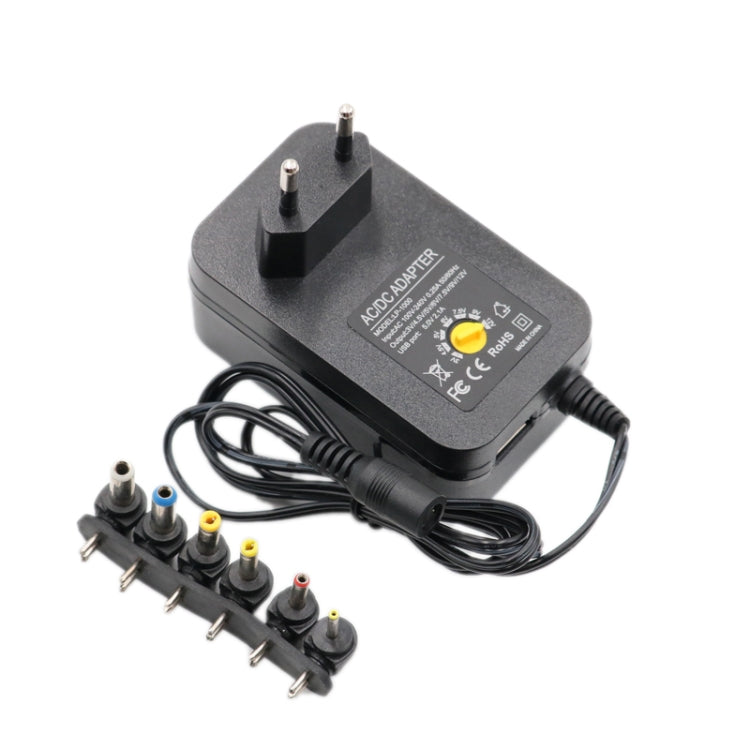 3V 4.5V 5V 6V 7.5V 9V 12V 2A 2.5A AC DC Adapter Adjustable Power Adapter Universal Charger Power Supply 30W(EU Plug) - Power Supplies by PMC TechLife | Online Shopping South Africa | PMC TechLife