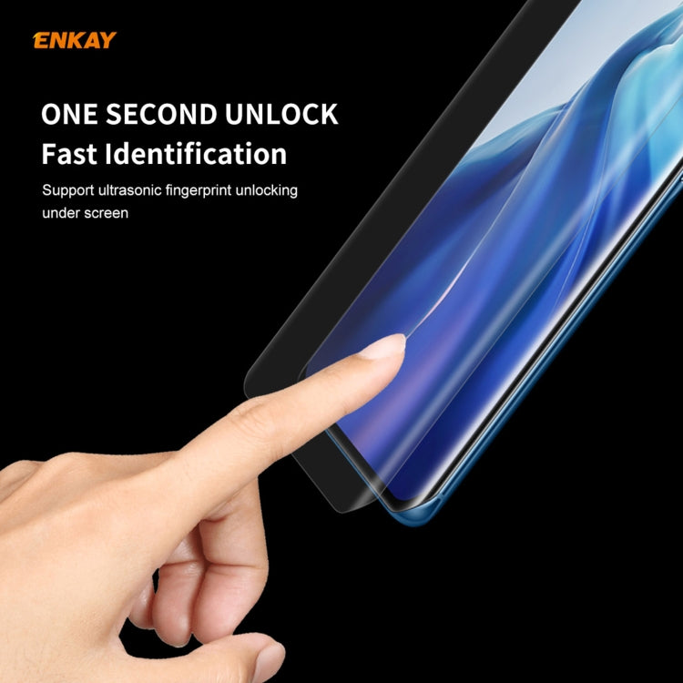 For Xiaomi Mi 11 Hat-Prince ENKAY Clear TPU Shockproof Case Soft Anti-slip Cover + 3D Full Screen PET Curved Hot Bending HD Screen Protector Soft Film, Support Fingerprint Unlock - Xiaomi Cases by ENKAY | Online Shopping South Africa | PMC TechLife | Buy Now Pay Later Mobicred