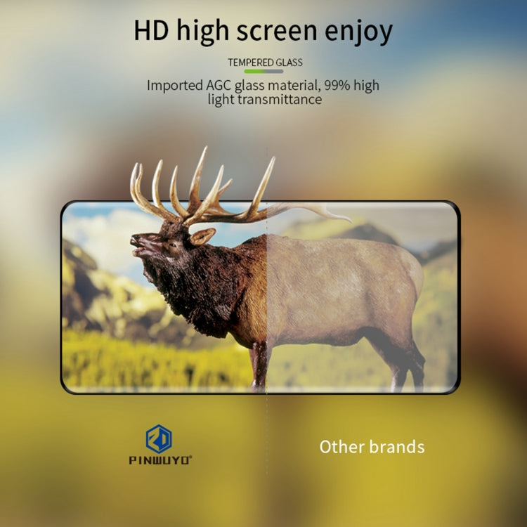 For OPPO Reno5 Pro PINWUYO 9H 3D Hot Bending Tempered Glass Film(Black) - OPPO Tempered Glass by PINWUYO | Online Shopping South Africa | PMC TechLife | Buy Now Pay Later Mobicred