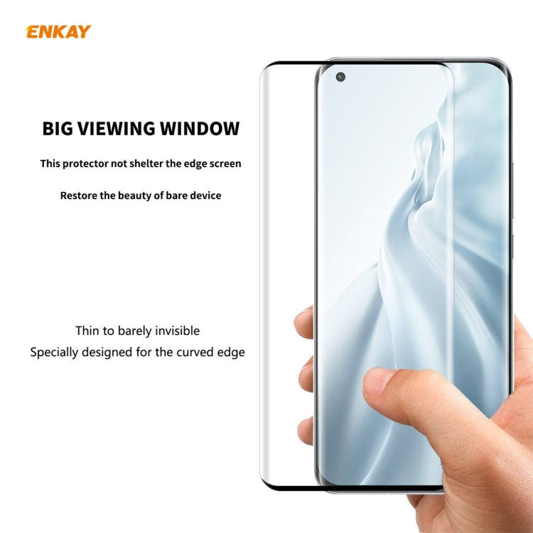 5 PCS For Xiaomi Mi 11 ENKAY Hat-Prince 0.26mm 9H 3D Explosion-proof Full Screen Curved Heat Bending Tempered Glass Film -  by ENKAY | Online Shopping South Africa | PMC TechLife | Buy Now Pay Later Mobicred
