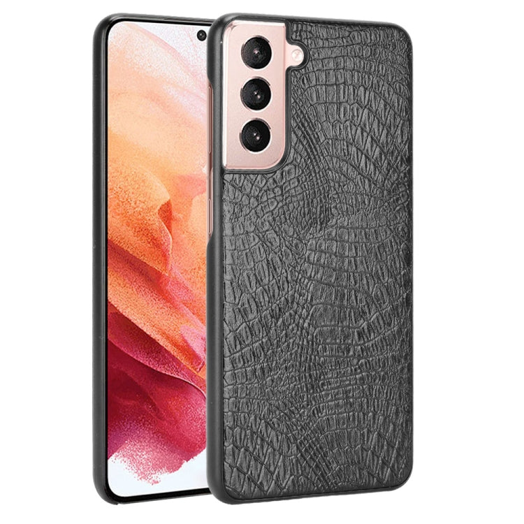 For Samsung Galaxy S21+ 5G / S21 Plus 5G Shockproof Crocodile Texture PC + PU Case(Black) - free shipping - PMC TechLife - Order now!