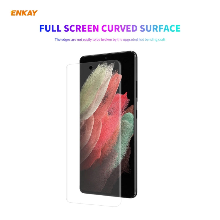 2 PCS For Samsung Galaxy S21 Ultra 5G ENKAY Hat-Prince 3D Full Screen PET Curved Hot Bending HD Screen Protector Soft Film(Transparent) - For Samsung by ENKAY | Online Shopping South Africa | PMC TechLife | Buy Now Pay Later Mobicred