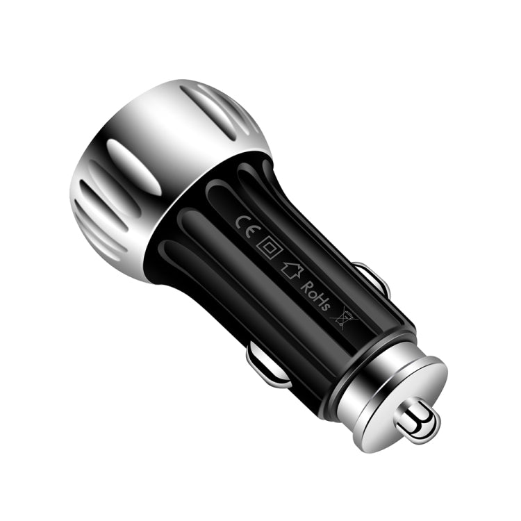 YSY-310QC18W QC3.0 Dual Port USB Car Charger for Apple / Huawei / Samsung / Xiaomi(Black) - Car Charger by PMC TechLife | Online Shopping South Africa | PMC TechLife