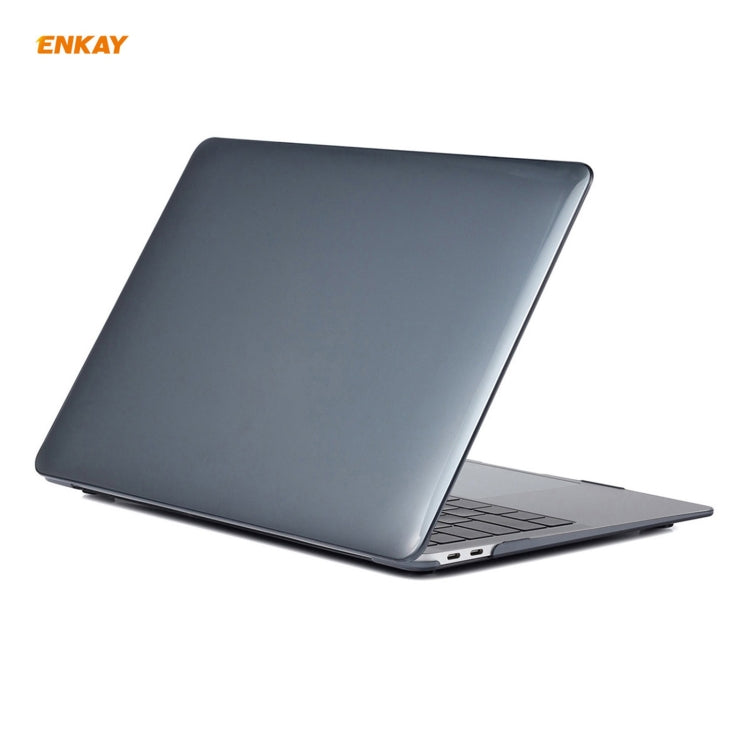 For MacBook Air 13.3 inch A2179 & A2337 2020 ENKAY 3 in 1 Crystal Laptop Protective Case + US Version TPU Keyboard Film + Anti-dust Plugs Set(Black) - free shipping - PMC TechLife - Order now!