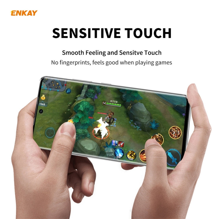 For Samsung Galaxy S21 Ultra 1pc ENKAY Hat-Prince 0.26mm 9H 3D Explosion-proof Full Screen Curved Heat Bending Tempered Glass Film - free shipping - PMC TechLife - Order now!