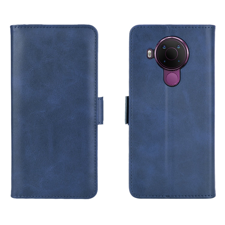 For Nokia 5.4 Dual-side Magnetic Buckle Horizontal Flip Leather Case with Holder & Card Slots & Wallet(Dark Blue) - free shipping - PMC TechLife - Order now!