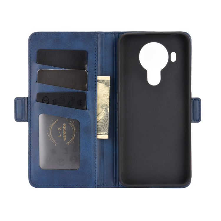 For Nokia 5.4 Dual-side Magnetic Buckle Horizontal Flip Leather Case with Holder & Card Slots & Wallet(Dark Blue) - free shipping - PMC TechLife - Order now!