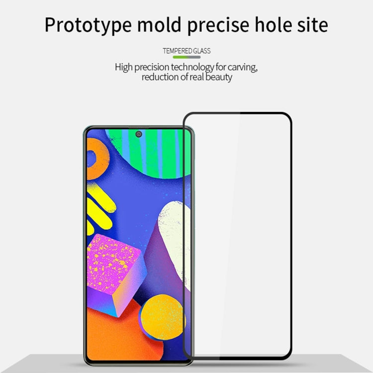For Samsung Galaxy F62 PINWUYO 9H 2.5D Full Screen Tempered Glass Film(Black) - Galaxy Tempered Glass by PINWUYO | Online Shopping South Africa | PMC TechLife | Buy Now Pay Later Mobicred