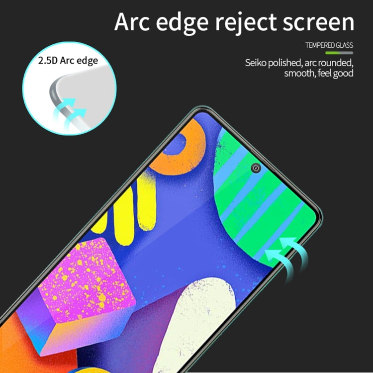 For Samsung Galaxy F62 PINWUYO 9H 2.5D Full Screen Tempered Glass Film(Black) - Galaxy Tempered Glass by PINWUYO | Online Shopping South Africa | PMC TechLife | Buy Now Pay Later Mobicred