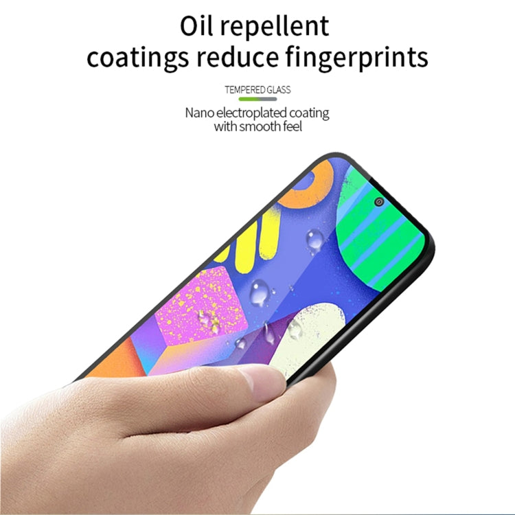 For Samsung Galaxy F62 PINWUYO 9H 2.5D Full Screen Tempered Glass Film(Black) - Galaxy Tempered Glass by PINWUYO | Online Shopping South Africa | PMC TechLife | Buy Now Pay Later Mobicred