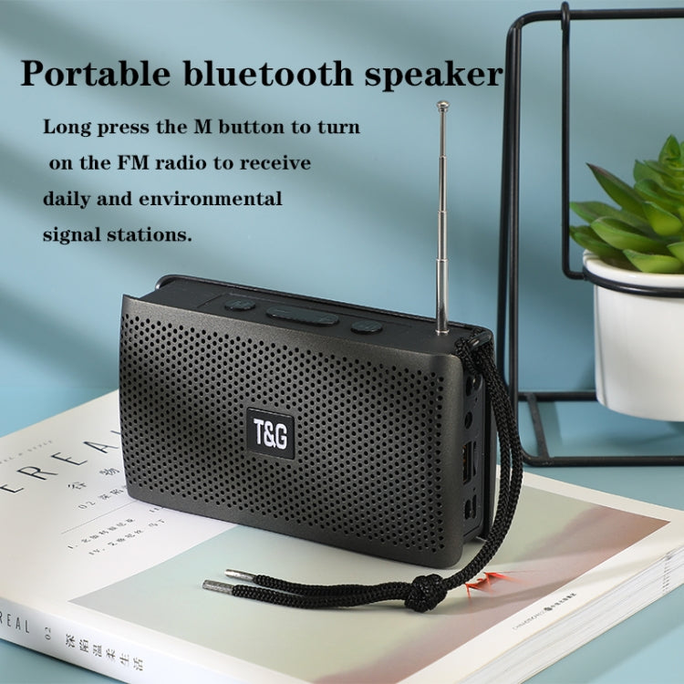 T&G TG282 Portable Bluetooth Speakers with Flashlight, Support TF Card / FM / 3.5mm AUX / U Disk / Hands-free Call(Green) - Desktop Speaker by T&G | Online Shopping South Africa | PMC TechLife | Buy Now Pay Later Mobicred