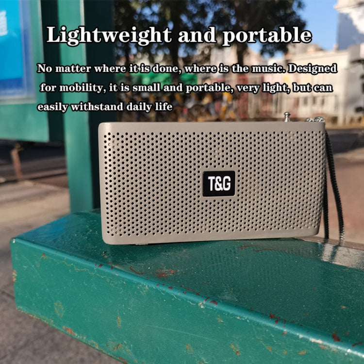 T&G TG282 Portable Bluetooth Speakers with Flashlight, Support TF Card / FM / 3.5mm AUX / U Disk / Hands-free Call(Green) - Desktop Speaker by T&G | Online Shopping South Africa | PMC TechLife | Buy Now Pay Later Mobicred