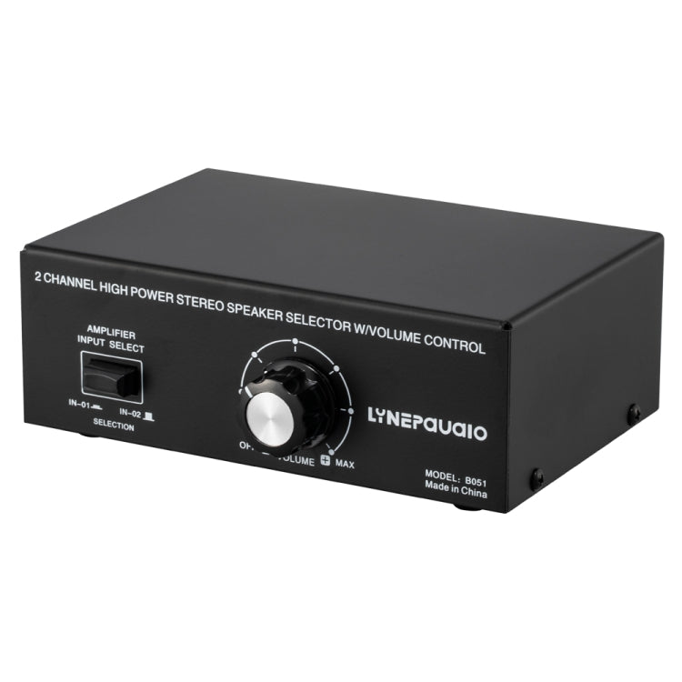 B051 2 Input And 1 Output Power Amplifier And Speaker Selection Switcher Output With Volume Adjustment 2 Power Amplifiers Audio Switcher Switch Distribution Comparator -  by PMC TechLife | Online Shopping South Africa | PMC TechLife