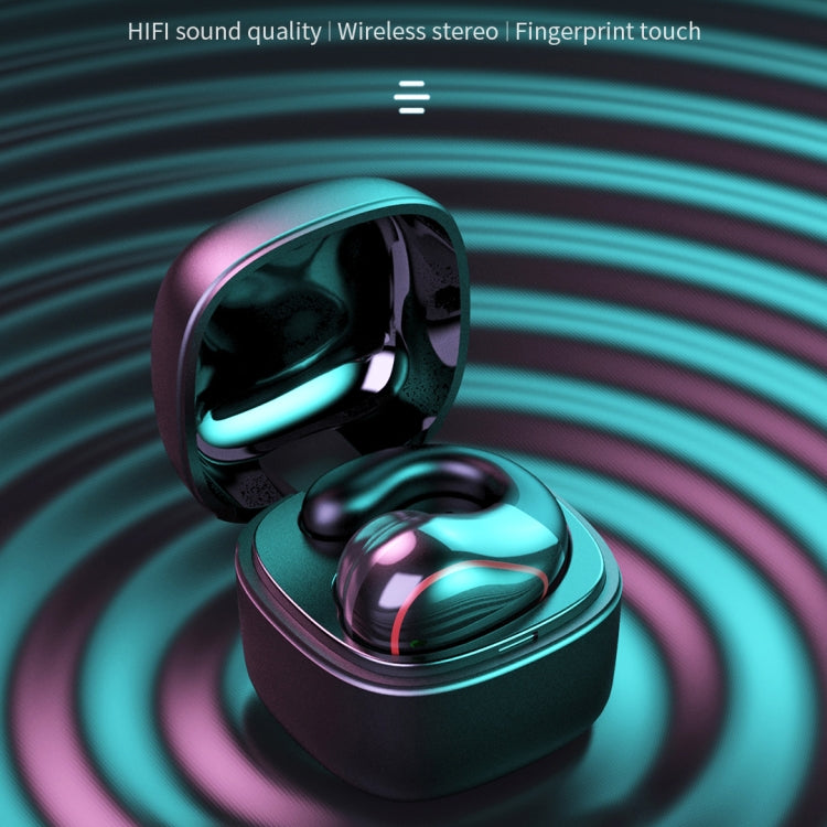 T25 Over-ear Bluetooth 5.0 Single-ear Invisible Wireless Earphone High Definition Call Super Long Standby Bone Conduction Earphone(Black) - Bluetooth Earphone by PMC TechLife | Online Shopping South Africa | PMC TechLife