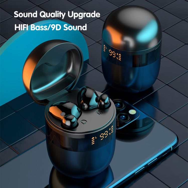 J28 TWS Wireless Bluetooth Earphones LED Digital Display HIFI Music Sport Earphone(Green) - TWS Earphone by PMC TechLife | Online Shopping South Africa | PMC TechLife