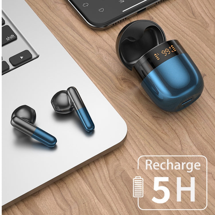 J28 TWS Wireless Bluetooth Earphones LED Digital Display HIFI Music Sport Earphone(Red) - TWS Earphone by PMC TechLife | Online Shopping South Africa | PMC TechLife
