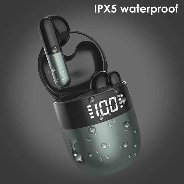 J28 TWS Wireless Bluetooth Earphones LED Digital Display HIFI Music Sport Earphone(Black) - TWS Earphone by PMC TechLife | Online Shopping South Africa | PMC TechLife