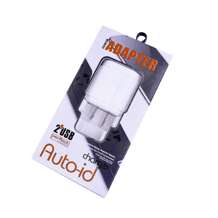 Dual USB Portable Travel Charger + 1 Meter USB to Micro USB Data Cable, US Plug(White) - free shipping - PMC TechLife - Order now!