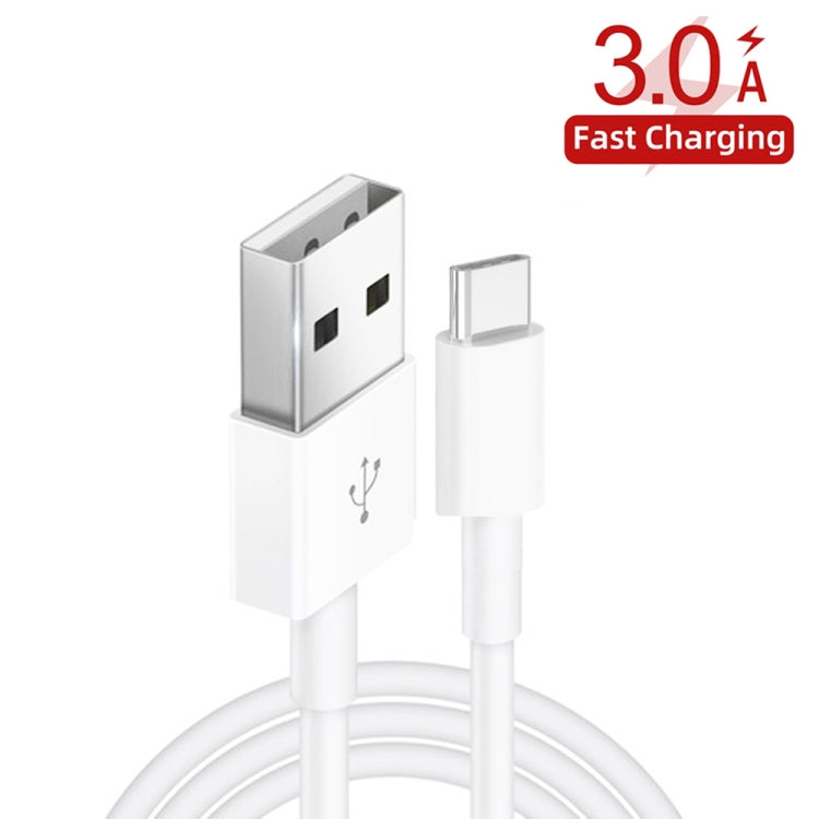 YSY-349 QC3.0 Dual Port USB Car Charger + 3A USB to USB-C / Type-C Data Cable, Length: 1m(Black) - Car Charger by PMC TechLife | Online Shopping South Africa | PMC TechLife