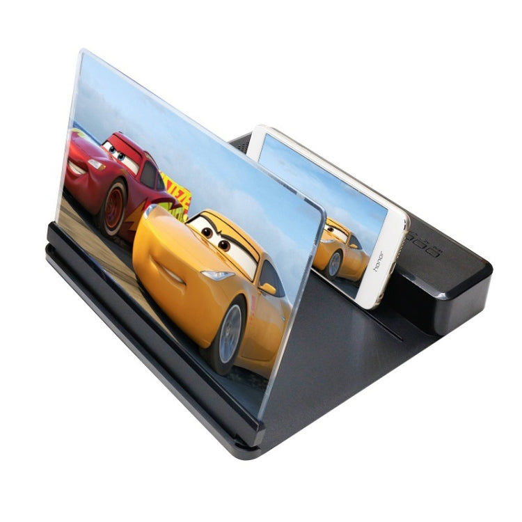 3D Phone Screen Magnifier HD Screen Smartphone Movie Video Magnifier Portable Folding Enlarged Screen Expander Stand Desk Holder(black) - Screen Magnifier by PMC TechLife | Online Shopping South Africa | PMC TechLife
