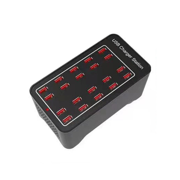 100W 20 USB Ports Fast Charger Station Smart Charger, AC 110-240V, Plug Size:UK Plug - free shipping - PMC TechLife - Order now!