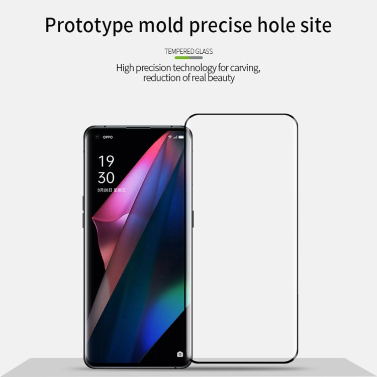 For OPPO Find X3 / 3X Pro PINWUYO 9H 3D Hot Bending Tempered Glass Film(Black) - OPPO Tempered Glass by PINWUYO | Online Shopping South Africa | PMC TechLife | Buy Now Pay Later Mobicred