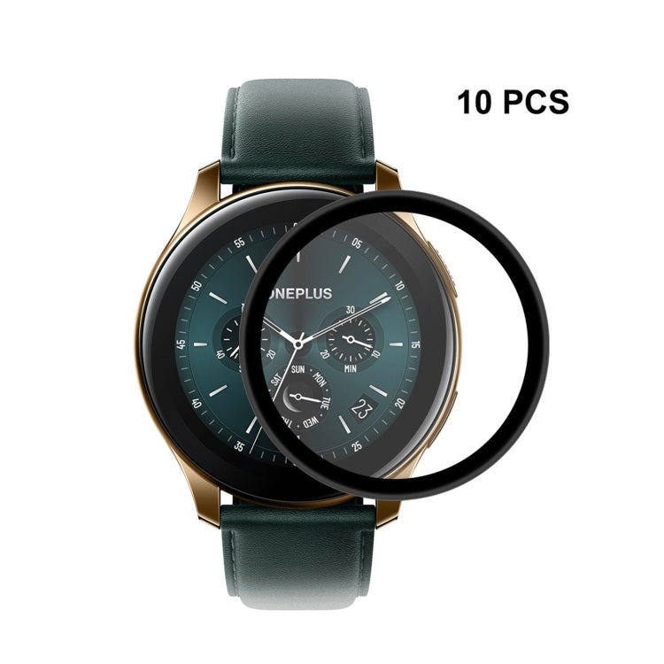 10pcs For OnePlus Watch ENKAY Hat-Prince 3D Full Screen Soft PC Edge + PMMA HD Screen Protector Film - Screen Protector by ENKAY | Online Shopping South Africa | PMC TechLife | Buy Now Pay Later Mobicred