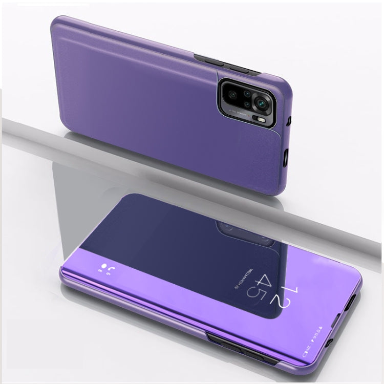 For Xiaomi Redmi Note 10 Pro Plated Mirror Horizontal Flip Leather Case with Holder(Purple Blue) - free shipping - PMC TechLife - Order now!