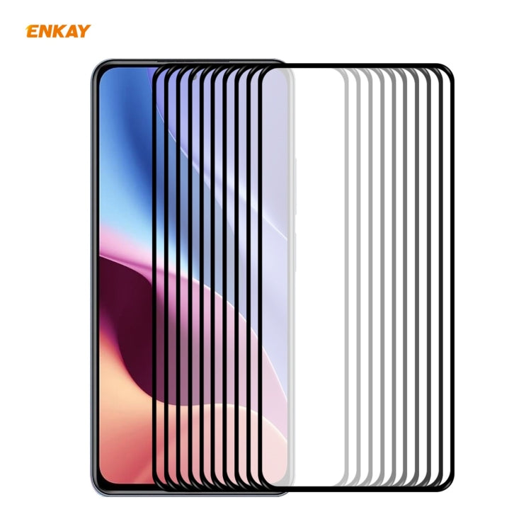 For Xiaomi Mi 11X / 11X Pro / 11i 10 PCS ENKAY Hat-Prince Full Glue 0.26mm 9H 2.5D Tempered Glass Full Coverage Film -  by ENKAY | Online Shopping South Africa | PMC TechLife | Buy Now Pay Later Mobicred