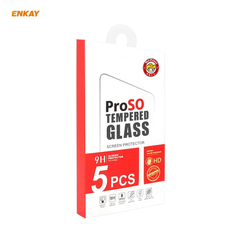 For Xiaomi Poco F3 5 PCS ENKAY Hat-Prince 0.26mm 9H 2.5D Curved Edge Tempered Glass Film -  by ENKAY | Online Shopping South Africa | PMC TechLife | Buy Now Pay Later Mobicred