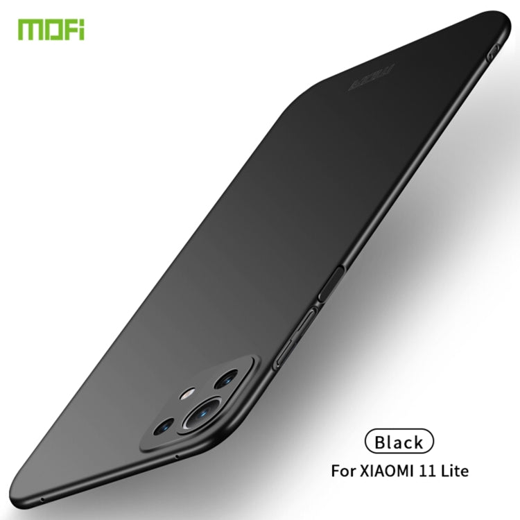 For Xiaomi Mi 11 Lite MOFI Frosted PC Ultra-thin Hard Case(Black) - free shipping - PMC TechLife - Order now!