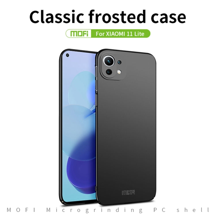 For Xiaomi Mi 11 Lite MOFI Frosted PC Ultra-thin Hard Case(Black) - free shipping - PMC TechLife - Order now!