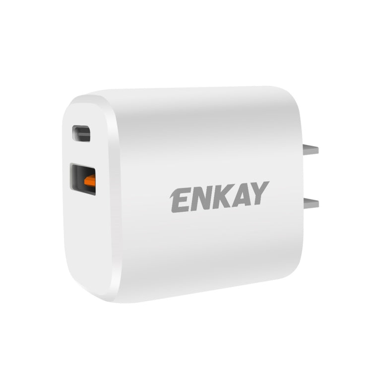 ENKAY Hat-Prince 20W PD Type-C + QC 3.0 USB Fast Charging Travel Charger Power Adapter with Fast Charge Data Cable, US Plug(With Micro USB Cable) - free shipping - PMC TechLife - Order now!