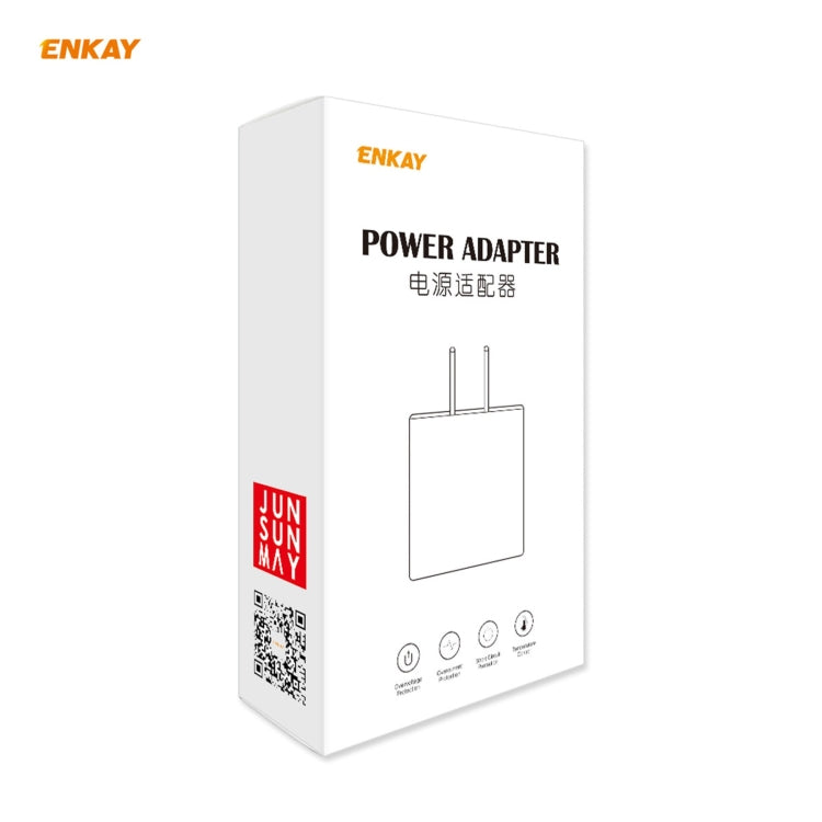 ENKAY Hat-Prince 20W PD Type-C + QC 3.0 USB Fast Charging Travel Charger Power Adapter with Fast Charge Data Cable, US Plug(With Type-C Cable) - free shipping - PMC TechLife - Order now!