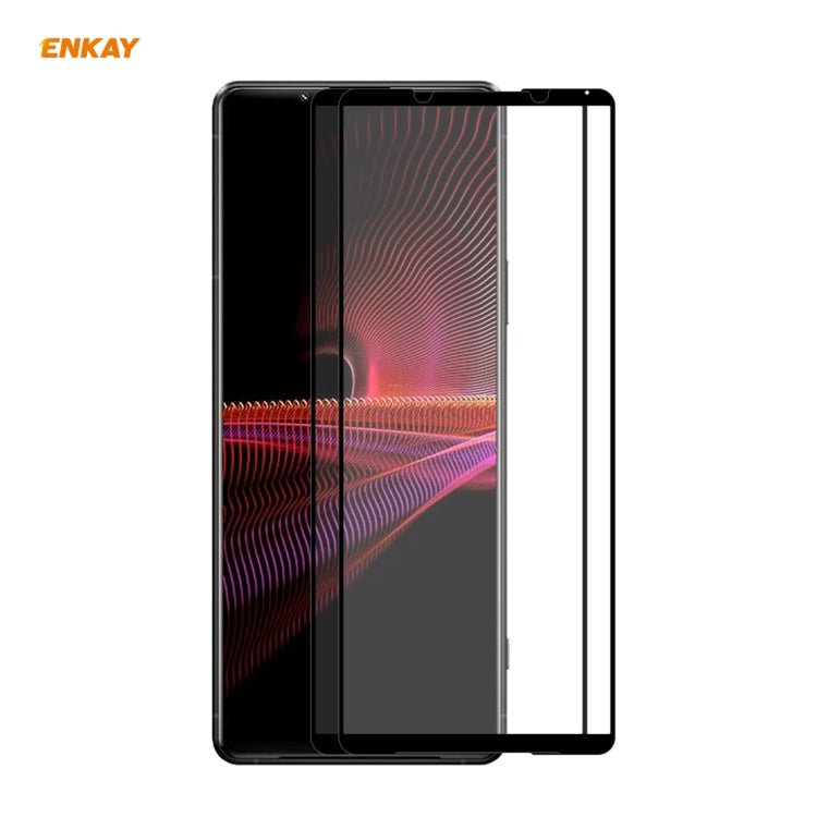For Sony Xperia 1 III 2 PCS ENKAY Hat-Prince Full Glue 0.26mm 9H 2.5D Tempered Glass Full Coverage Film - Sony Tempered Glass by ENKAY | Online Shopping South Africa | PMC TechLife | Buy Now Pay Later Mobicred