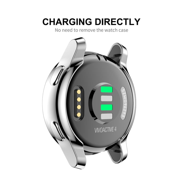 Compatible with Garmin Venu 2 45mm / Vivoactive 4 45mm ENKAY Hat-Prince Full Coverage Electroplate TPU Soft Case(Silver) - Watch Cases by ENKAY | Online Shopping South Africa | PMC TechLife | Buy Now Pay Later Mobicred