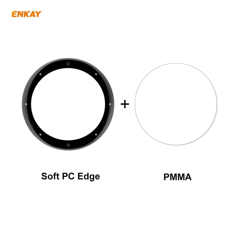 Compatible with Garmin Venu 2S / Vivoactive 4S 40mm 2 PCS ENKAY Hat-Prince 3D Full Screen Soft PC Edge + PMMA HD Screen Protector Film - Screen Protector by ENKAY | Online Shopping South Africa | PMC TechLife | Buy Now Pay Later Mobicred