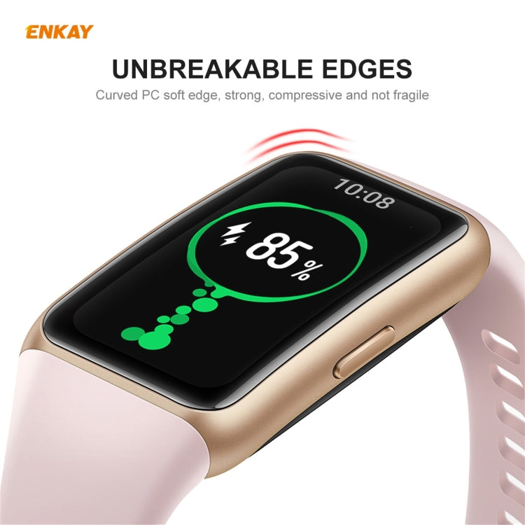 For Huawei Band 6 / Honor Band 6 2 PCS ENKAY Hat-Prince 3D Full Screen Soft PC Edge + PMMA HD Screen Protector Film - Screen Protector by ENKAY | Online Shopping South Africa | PMC TechLife | Buy Now Pay Later Mobicred