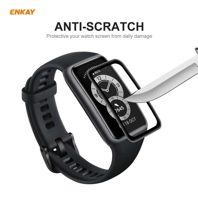 For Huawei Band 6 / Honor Band 6 ENKAY Hat-Prince 3D Full Screen Soft PC Edge + PMMA HD Screen Protector Film - Screen Protector by ENKAY | Online Shopping South Africa | PMC TechLife | Buy Now Pay Later Mobicred