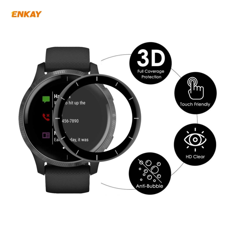For Venu 2 / Vivoactive 4 45mm 5 PCS ENKAY Hat-Prince 3D Full Screen Soft PC Edge + PMMA HD Screen Protector Film - Screen Protector by ENKAY | Online Shopping South Africa | PMC TechLife | Buy Now Pay Later Mobicred