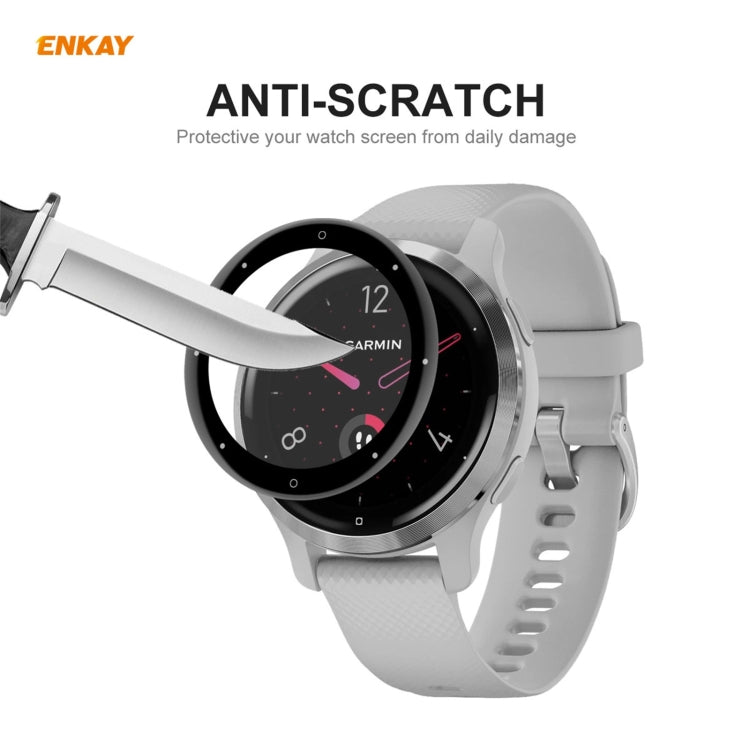 Compatible with Garmin Venu 2S / Vivoactive 4S 40mm 5 PCS ENKAY Hat-Prince 3D Full Screen Soft PC Edge + PMMA HD Screen Protector Film - Screen Protector by ENKAY | Online Shopping South Africa | PMC TechLife | Buy Now Pay Later Mobicred